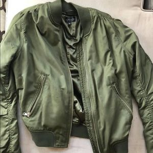 TopShop Green Bomber Jacket